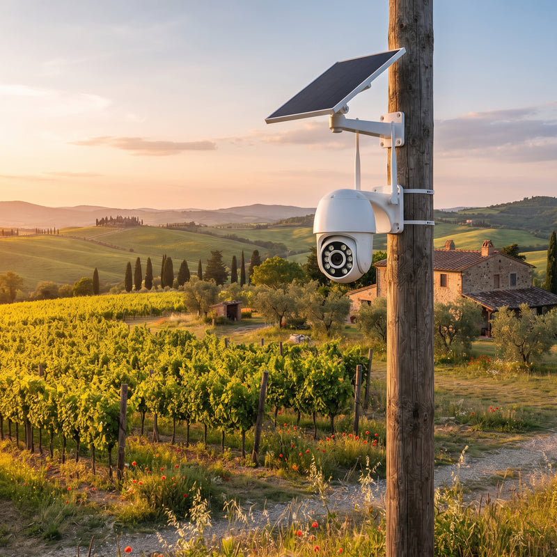 Telecamera solare in campagna